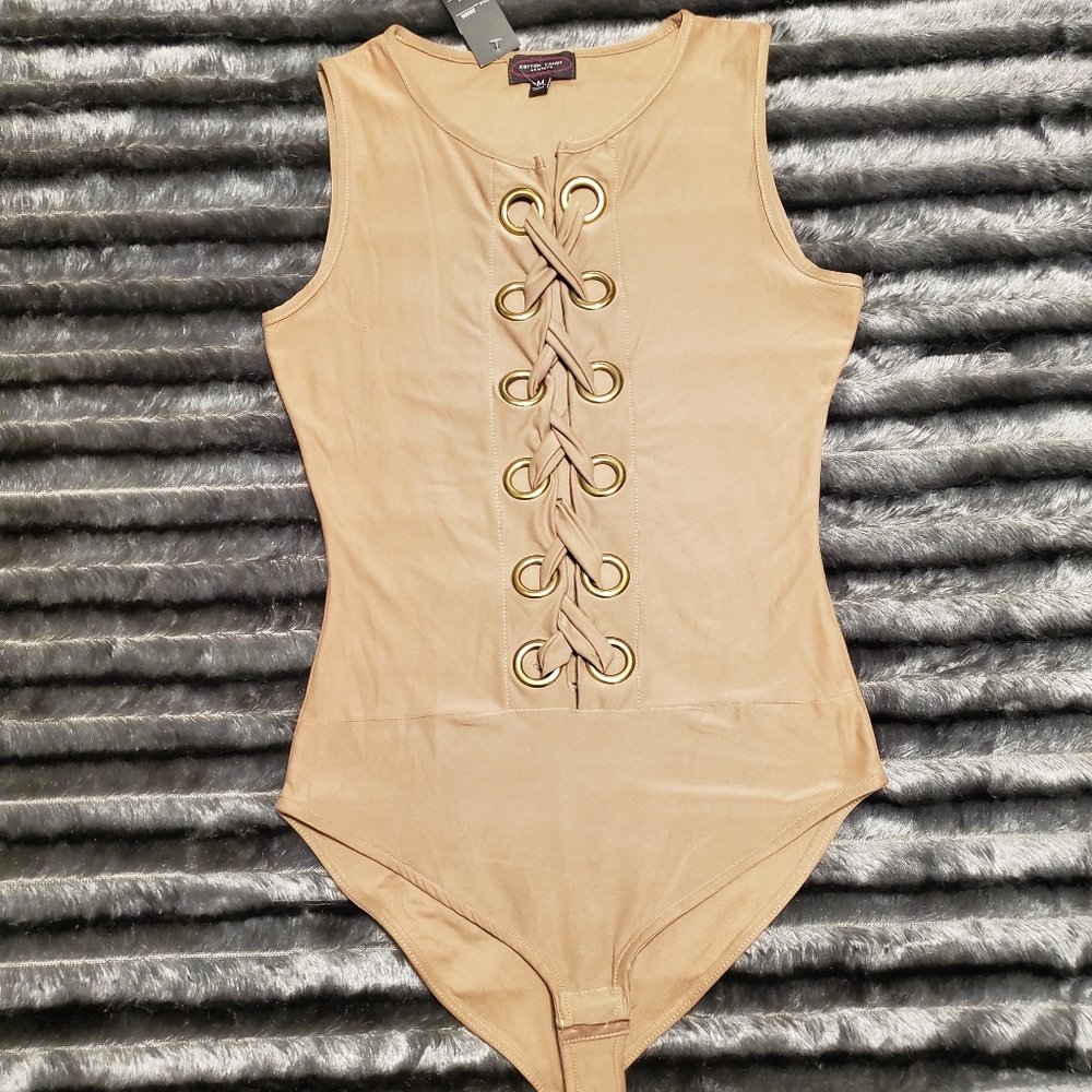1. HOST PICK 🥳 Brand new tan bodysuit or swimsuit